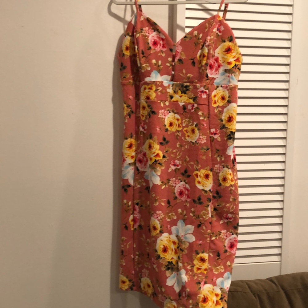 New Love J Pink Floral Dress Size 1X